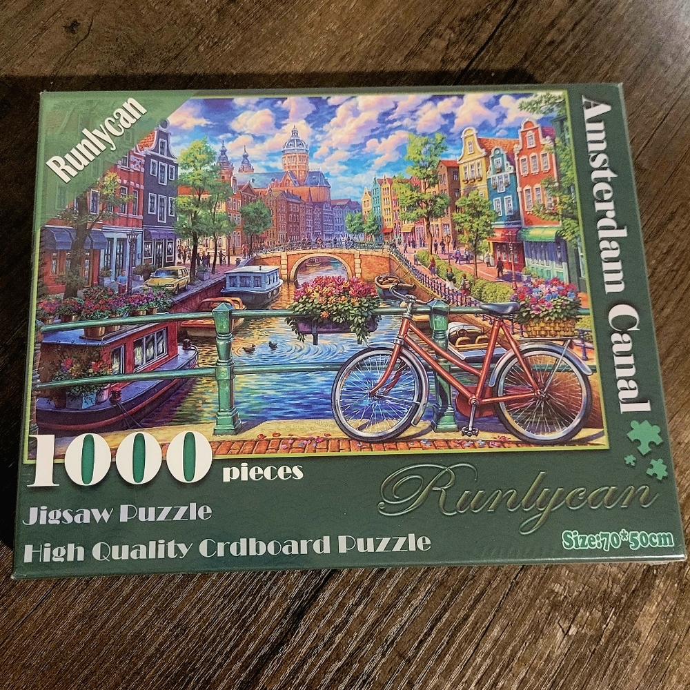 NEW Amsterdam Canal 1000 piece Jigsaw Puzzle by Runlycan